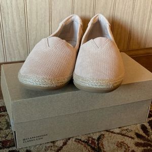 Clarks Blushed Suede Slip On